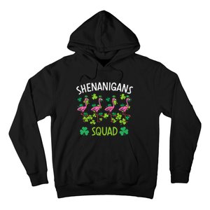 Shenanigans Squad Irish Flamingo St Patricks Day Bird Animal Hoodie