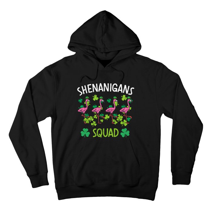 Shenanigans Squad Irish Flamingo St Patricks Day Bird Animal Hoodie