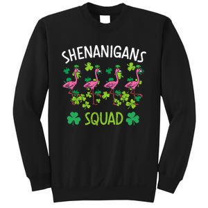 Shenanigans Squad Irish Flamingo St Patricks Day Bird Animal Sweatshirt