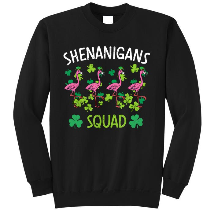 Shenanigans Squad Irish Flamingo St Patricks Day Bird Animal Sweatshirt