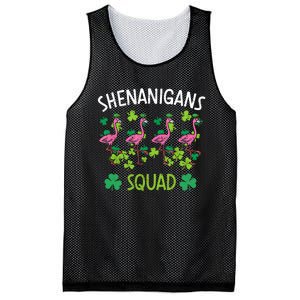 Shenanigans Squad Irish Flamingo St Patricks Day Bird Animal Mesh Reversible Basketball Jersey Tank