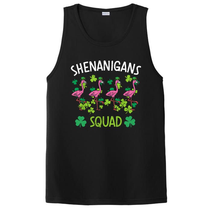 Shenanigans Squad Irish Flamingo St Patricks Day Bird Animal PosiCharge Competitor Tank