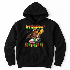  Shoes Steppin' Into Juneteenth Like My Ancestors Hoodie