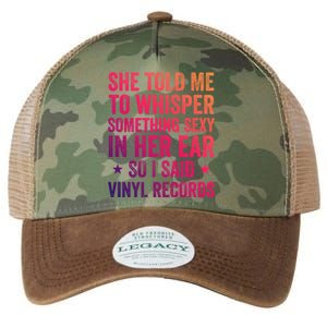 Something Sexy In Her Ear Vinyl Records Funny Lp Gift Legacy Tie Dye Trucker Hat