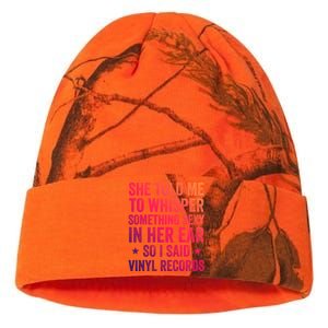 Something Sexy In Her Ear Vinyl Records Funny Lp Gift Kati Licensed 12" Camo Beanie