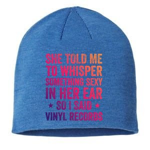 Something Sexy In Her Ear Vinyl Records Funny Lp Gift Sustainable Beanie