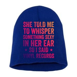 Something Sexy In Her Ear Vinyl Records Funny Lp Gift Short Acrylic Beanie