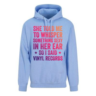 Something Sexy In Her Ear Vinyl Records Funny Lp Gift Unisex Surf Hoodie