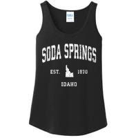 Soda Springs Idaho Id Vintage Athletic Sports Ladies Essential Tank