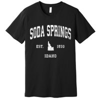 Soda Springs Idaho Id Vintage Athletic Sports Premium T-Shirt