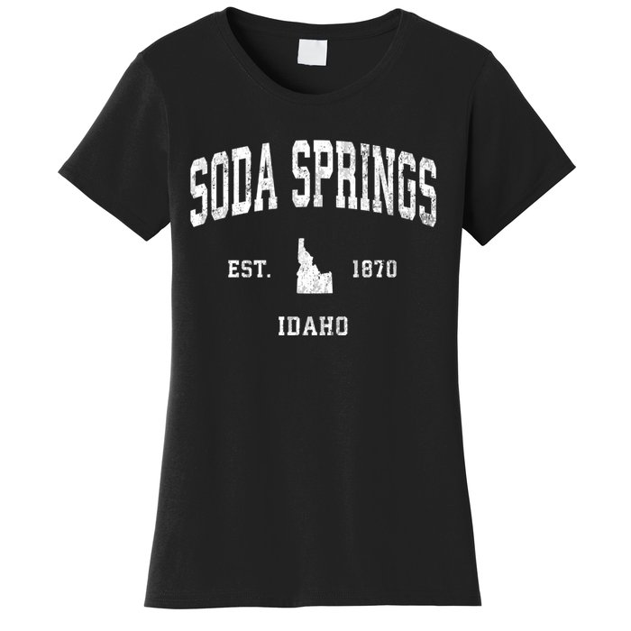 Soda Springs Idaho Id Vintage Athletic Sports Women's T-Shirt