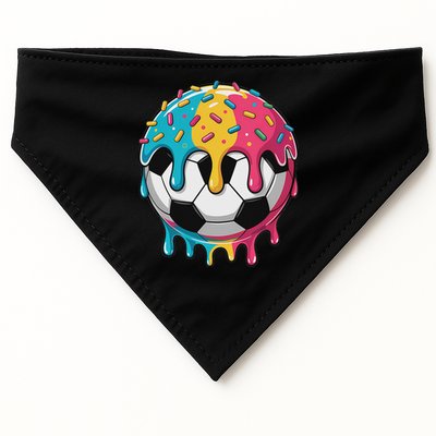 Soccer S Ice Cream Soccer Drip USA-Made Doggie Bandana