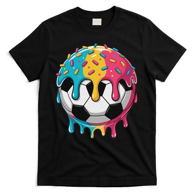 Soccer S Ice Cream Soccer Drip T-Shirt