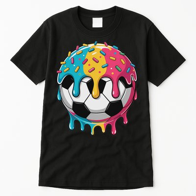 Soccer S Ice Cream Soccer Drip Tall T-Shirt