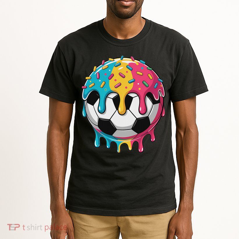 Soccer S Ice Cream Soccer Drip Tall T-Shirt