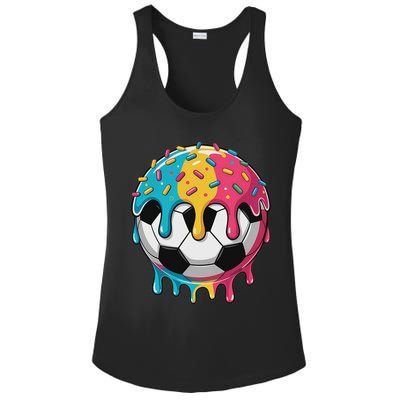 Soccer S Ice Cream Soccer Drip Ladies PosiCharge Competitor Racerback Tank