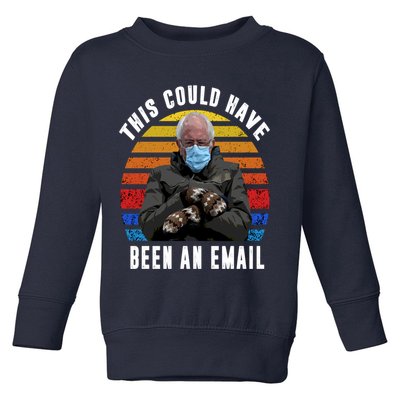 Sanders Sitting Inauguration Bernie Meme Chairman Sanders Toddler Sweatshirt