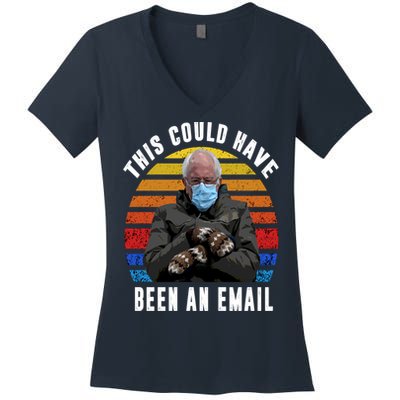 Sanders Sitting Inauguration Bernie Meme Chairman Sanders Women's V-Neck T-Shirt