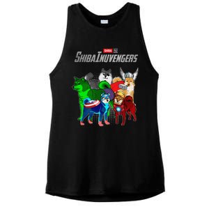 Shibainuvengers Shiba Inu Dog Mothers Day Ladies PosiCharge Tri-Blend Wicking Tank