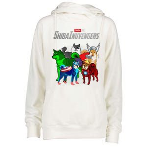 Shibainuvengers Shiba Inu Dog Mothers Day Womens Funnel Neck Pullover Hood