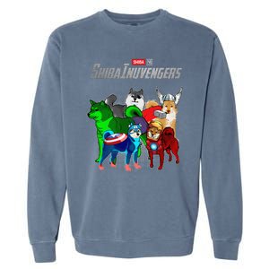 Shibainuvengers Shiba Inu Dog Mothers Day Garment-Dyed Sweatshirt