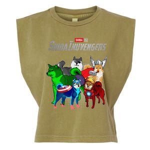 Shibainuvengers Shiba Inu Dog Mothers Day Garment-Dyed Women's Muscle Tee