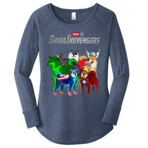 Shibainuvengers Shiba Inu Dog Mothers Day Women's Perfect Tri Tunic Long Sleeve Shirt