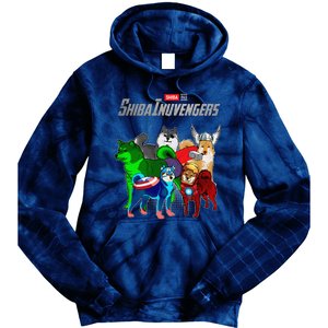 Shibainuvengers Shiba Inu Dog Mothers Day Tie Dye Hoodie