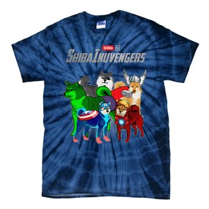 Shibainuvengers Shiba Inu Dog Mothers Day Tie-Dye T-Shirt