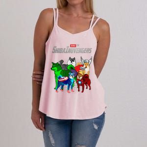 Shibainuvengers Shiba Inu Dog Mothers Day Women's Strappy Tank