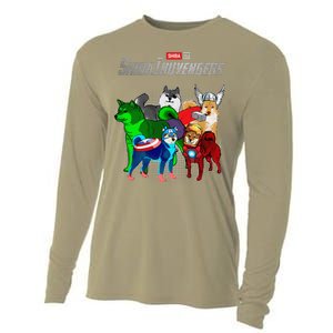 Shibainuvengers Shiba Inu Dog Mothers Day Cooling Performance Long Sleeve Crew