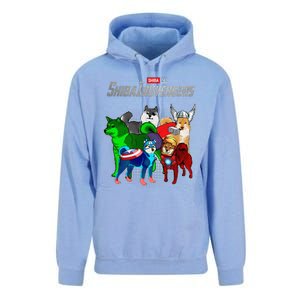 Shibainuvengers Shiba Inu Dog Mothers Day Unisex Surf Hoodie