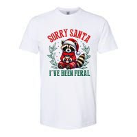 Sorry Santa IVe Been Feral Funny Raccoon Christmas Matching Sorry Santa IVe Be Softstyle CVC T-Shirt