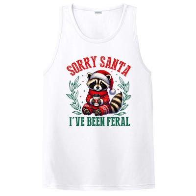 Sorry Santa IVe Been Feral Funny Raccoon Christmas Matching Sorry Santa IVe Be PosiCharge Competitor Tank