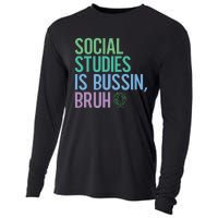 Social Studies Is Bussin Bruh Cooling Performance Long Sleeve Crew