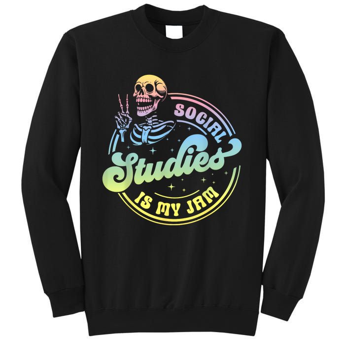 Social Studies Is My Jam Skeleton History Teacher Costume Sweatshirt