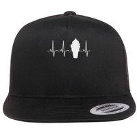 Soft Serve Ice Cream Heartbea Soft Serve Cone Flat Bill Trucker Hat