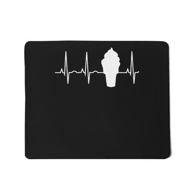 Soft Serve Ice Cream Heartbea Soft Serve Cone Mousepad