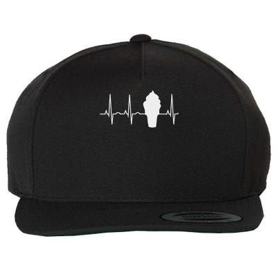 Soft Serve Ice Cream Heartbea Soft Serve Cone Wool Snapback Cap