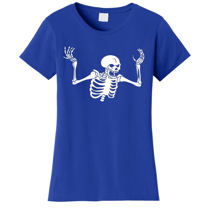 Spooking Spooktober Intensifies Skeleton Spooky Meme Gift Women's T-Shirt