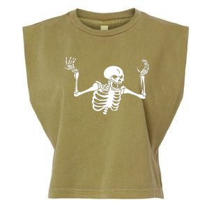 Spooking Spooktober Intensifies Skeleton Spooky Meme Gift Garment-Dyed Women's Muscle Tee