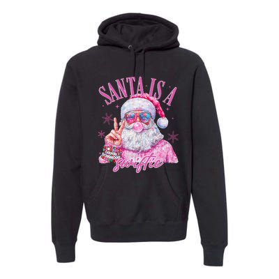 Sunglasses Santa Is A Swifty Santa Christmas Premium Hoodie