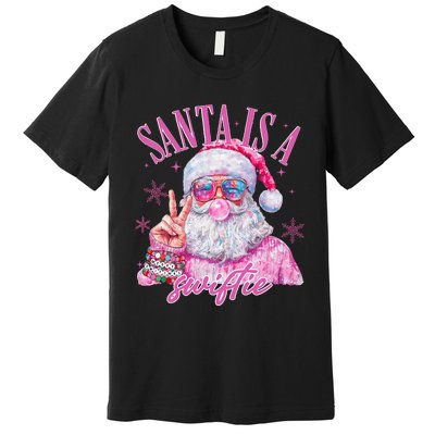 Sunglasses Santa Is A Swifty Santa Christmas Premium T-Shirt