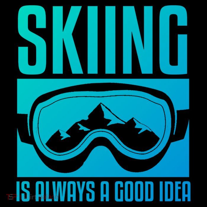 Skier Skiing Is Always A Good Idea Ski Gift Impact Tech Backpack