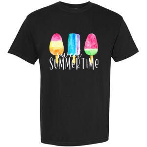 Sweet Summertime Ice Cream Family Vacation Popsicle Beach Garment-Dyed Heavyweight T-Shirt