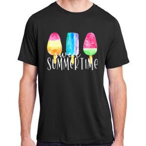 Sweet Summertime Ice Cream Family Vacation Popsicle Beach Adult ChromaSoft Performance T-Shirt