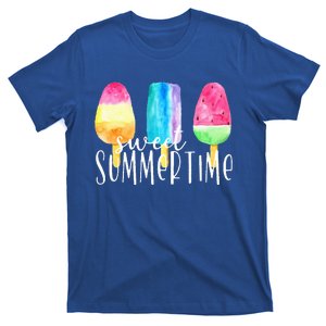 Sweet Summertime Ice Cream Family Vacation Popsicle Beach T-Shirt