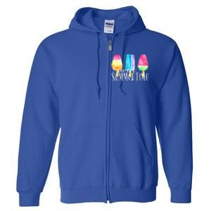 Sweet Summertime Ice Cream Family Vacation Popsicle Beach Full Zip Hoodie