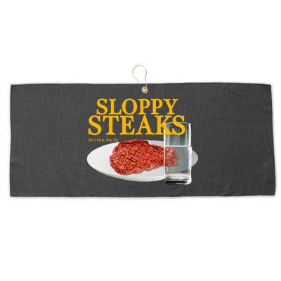 Sloppy Steaks I Think You Should Leave Large Microfiber Waffle Golf Towel