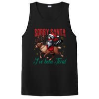 Sorry Santa Ive Been Feral Raccoon Riding Reindeer Christmas Xmas Holiday PosiCharge Competitor Tank